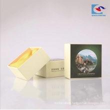 Cardboard paper packaging boxes for hotel soap with foam ribbon inlay